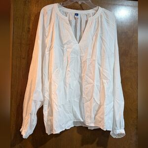 NWT Large Tall Old Navy White Women's Top